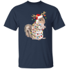 Squirrel Christmas, Merry Christmas, Christmas Lights, Funny Squirrel Unisex T-Shirt