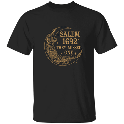 Salem 1692, They Missed One, Salem Floral Moon Unisex T-Shirt