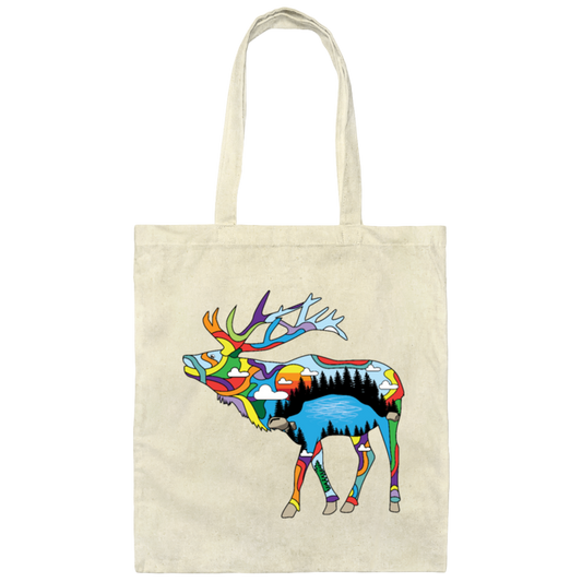 Elk Hunter Gift, Minnesota State Elk, Elk Lover Canvas Tote Bag