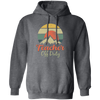 Retro Mountain, Sunset Vintage, Teacher Off Duty, Summer Mountainscape Sunrise Pullover Hoodie