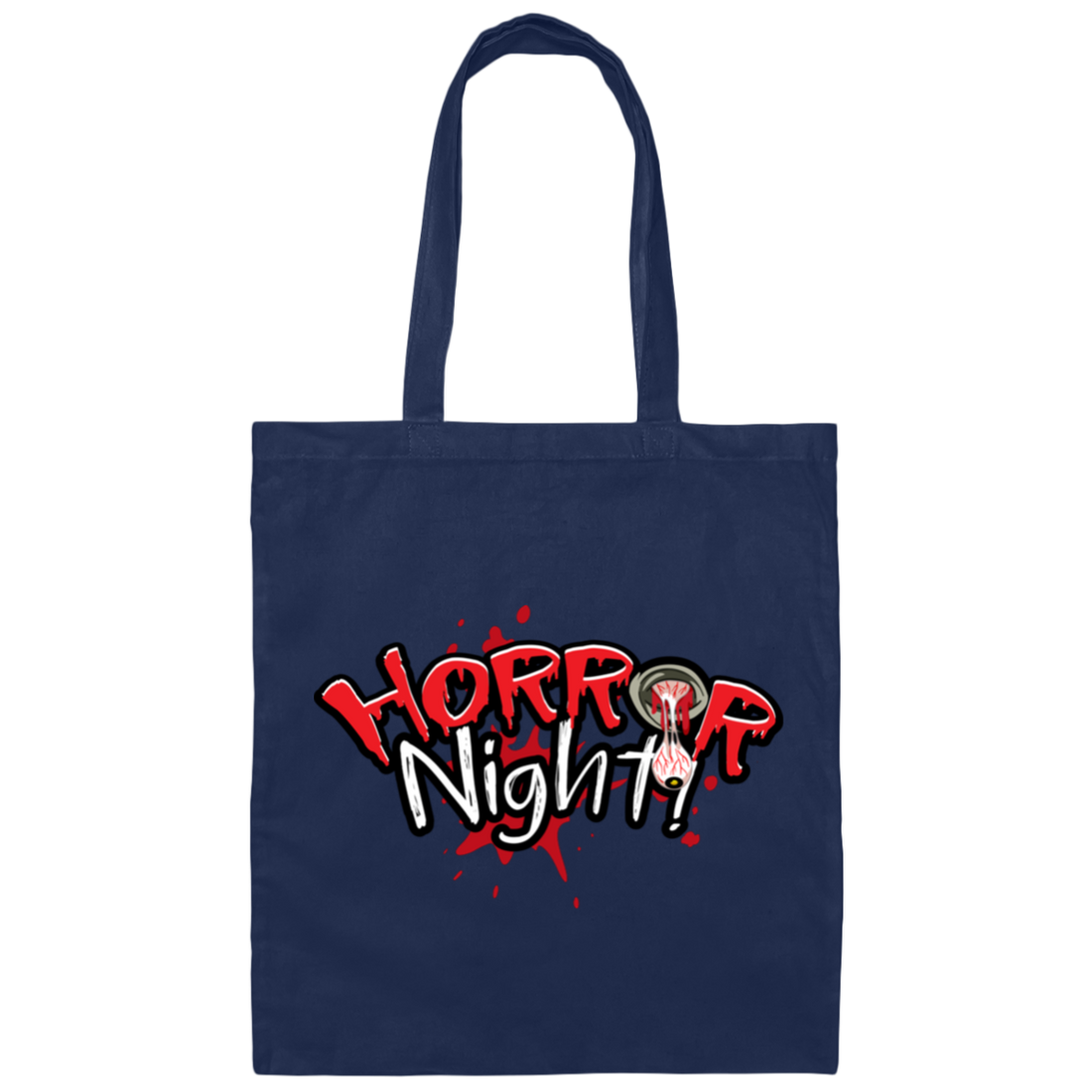 Horror Night, Horror Party, Horror Halloween Canvas Tote Bag