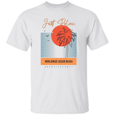 Just Relax, Worldwide Ocean Beach, Goodvibes Only, Summer Unisex T-Shirt