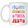 Dance Like Frosty, Shine Like Rudolph, Give Like Santa, Love Like Jesus, Merry Christmas, Trendy Chrismas White Mug