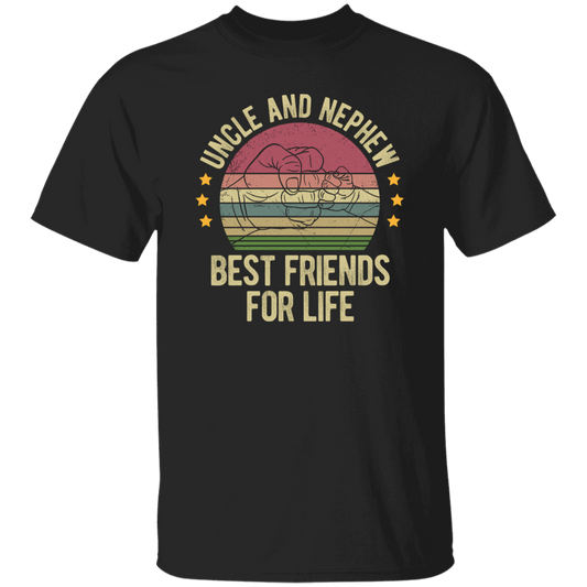 Uncle And Nephew, Best Friends For Life, Retro Nephew With Uncle Unisex T-Shirt