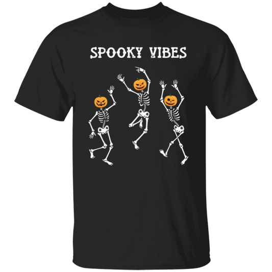 Dancing Skeleton, Spooky Vibes, Happy Halloween Unisex T-Shirt