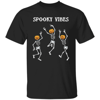 Dancing Skeleton, Spooky Vibes, Happy Halloween Unisex T-Shirt