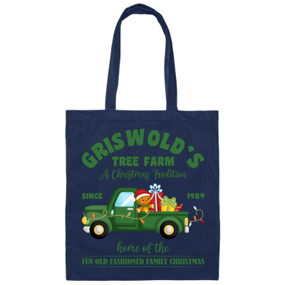 Griswold_s Tree Farm, Christmas Car, Home Of The Fun Old Fashioned Family Christmas, Merry Christmas, Trendy Chrismas Canvas Tote Bag