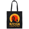 Bitcoin - Sunset - IN CRYPTO WE TRUST Canvas Tote Bag