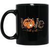 Love Fall, Y'All, Love Fall Season, Fall Quote, Fall Pumpkin Black Mug