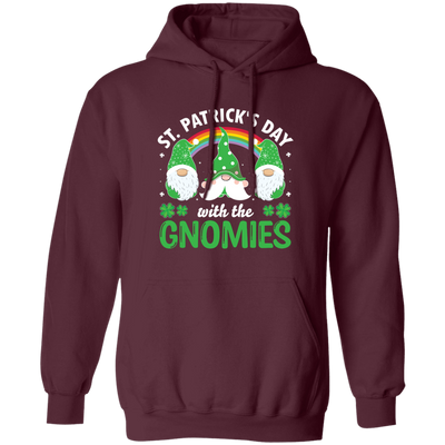 St Patrick's Day With The Gnomies, Patrick Gnome Pullover Hoodie