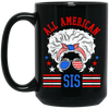 All American Sis, My Sister, Proud Of American Sister Black Mug