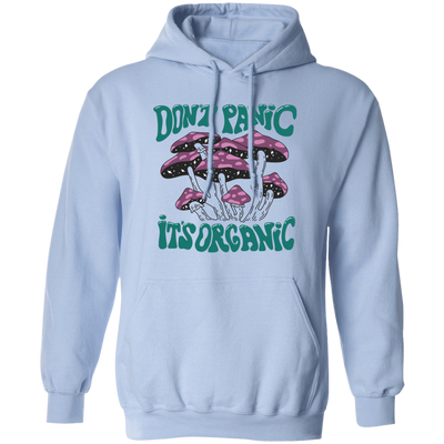 Don't Panic, It's Organic, Mushroom Bushes, Purple Mushrom Pullover Hoodie