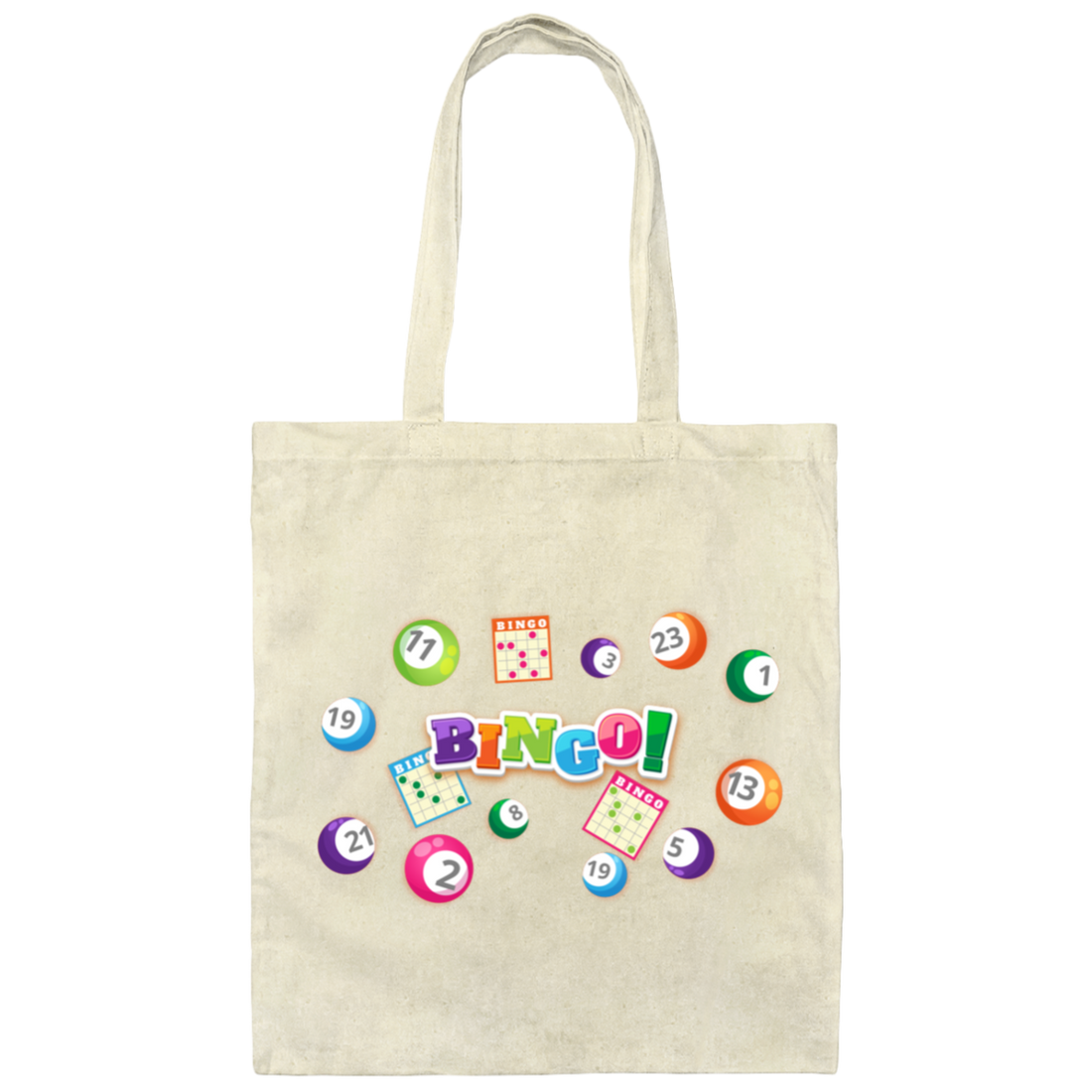 Bingo Ticket, Win The Lottery Ticket, Love This Game Canvas Tote Bag