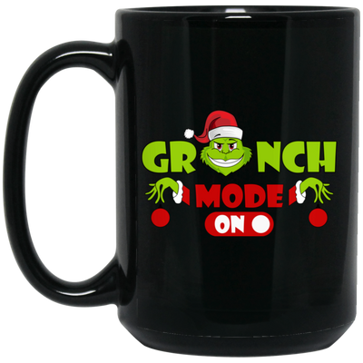 Grinch Mode On, Best Grinch, Christmas Season, Grinchmas, Trendy Halloween Black Mug