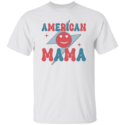 Mama American, Groovy Mama, Retro Mama, Smile Icon Unisex T-Shirt