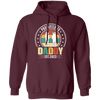 Promoted To Daddy, Retro Dad And Son, Father's Day Gifts Pullover Hoodie