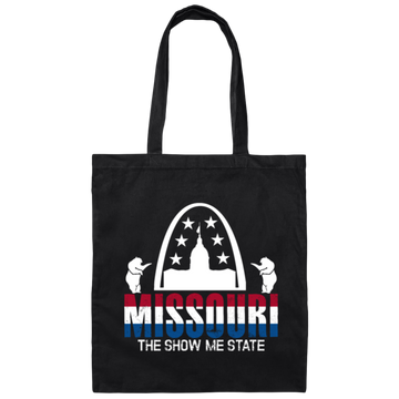 Missouri State, USA America States Bears Columbia Canvas Tote Bag