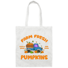 Farm Fresh Pumpkins, Love Thanksgiving, Fall Season, Vegetable Truck Canvas Tote Bag