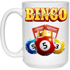 Bingo Queen, Love Bingo, Lottery Ticket, Win Lottery White Mug