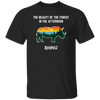 The Beauty Of Forest In The Afternoon Is Rhino, Retro Rhino Unisex T-Shirt