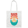 Dad With Beards Are Better, Retro Dad, Father's Day Gifts Canvas Tote Bag
