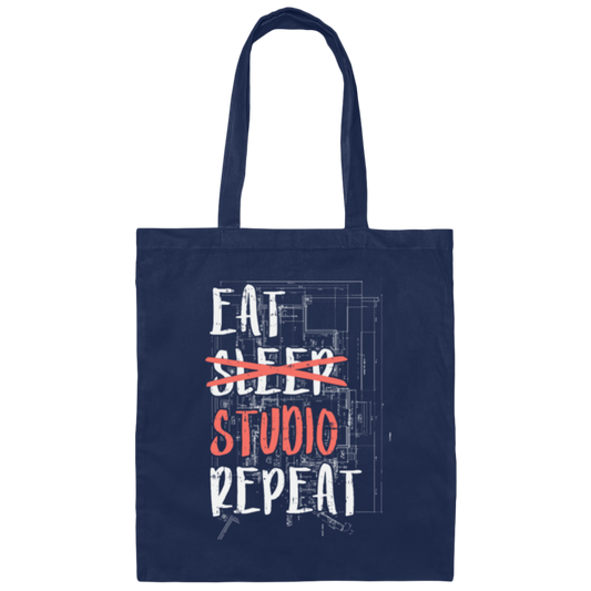 Architect Gift, Engineer Student, Architecture Lover, Studio Repeat Canvas Tote Bag
