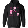 This Radiate Positivity, Groovy Smile Face, Radiate Positivity Energy Pullover Hoodie radiates positive energy with its uniquely designed groovy smile face. Its comfortable fabric and classic fit will make it a wardrobe staple for years to come.