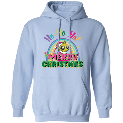 Ho Ho Ho, Grinch Christmas, Rainbow Christmas, Merry Christmas, Trendy Christmas Pullover Hoodie