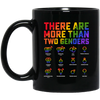 Love Lgbt, Pride Them, There Are More Than Two Genders, Lgbt Gift Black Mug