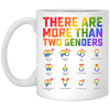 Love Lgbt, Pride Them, There Are More Than Two Genders, Lgbt Gift White Mug