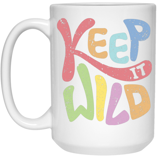 Keep It Wild, Keep It Real, Retro Wild, Wildworld White Mug