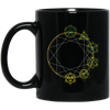 Abstract Geometric, Geometric Element, Foreign Material Black Mug