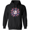 American Baseball, Sunflower Baseball, Leopard Sunflower-2 Pullover Hoodie