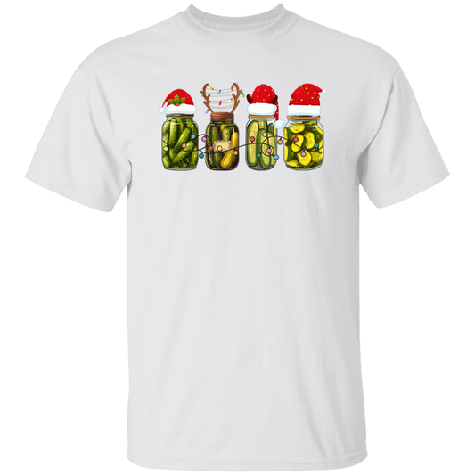 Cucumber Pickles, Pickle Bottles, Pickles Christmas, Merry Christmas, Trendy Chrismas Unisex T-Shirt