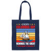 Every Columbus Day Reminds The Great Christopher Columbus, Retro Columbus Canvas Tote Bag