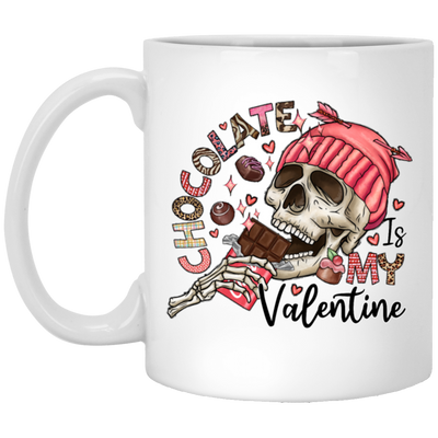 Valentine's Day, Chocolate Is My Valentine, Love Chocolate White Mug