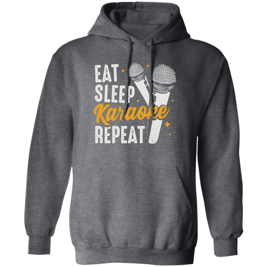 Love To Karaoke, Eat Sleep Karaoke Repeat, Best Of Karaoke Pullover Hoodie