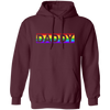 Funny Pride Daddy, Proud Of Gay, Love Lesbian, LGBT Gift, Lgbt Rainbow Pullover Hoodie