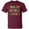 Groovy Thankful, Groovy Grateful, Blessed, Thanksgiving Unisex T-Shirt