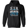 Behind Every Son, Childhood Cancer, Strong Family Pullover Hoodie