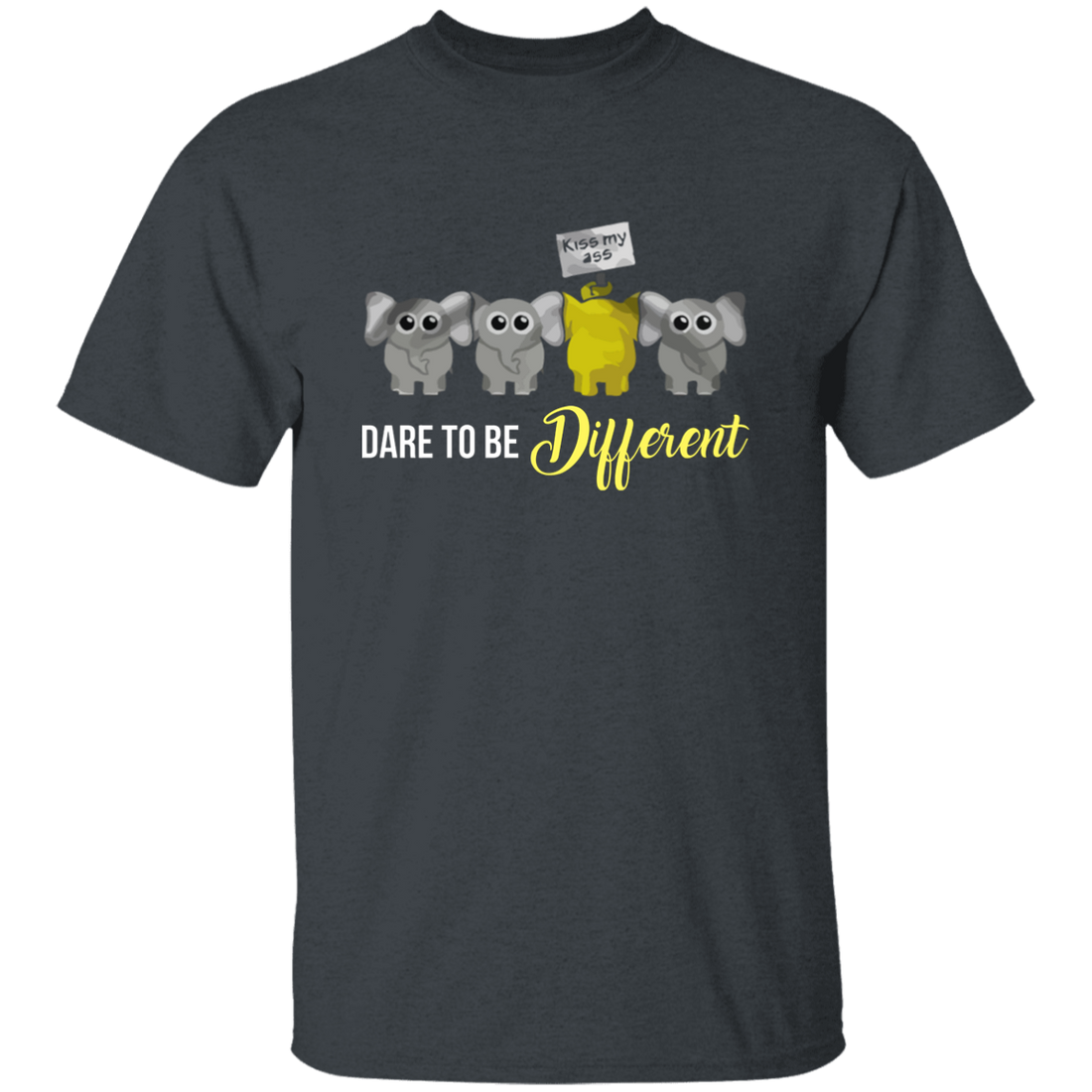 Elephant Lover Gift, Dare To Be Different, Different Elephant, Cute Gift Unisex T-Shirt