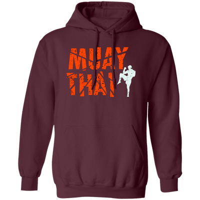 Muay Thai, Fighter Kickboxing, Martial Art, Retro Muay Thai, Love Muay Pullover Hoodie