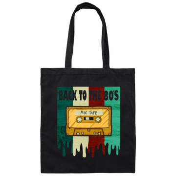 Retro Cassette, Cassette Lover Gift, Back To The 80s, Best 80s Gift, 80s Vintage Gift Canvas Tote Bag