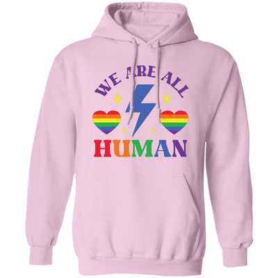 We Are All Human, LGBT Flash, LGBTQ+ Pride, Pride's Day Pullover Hoodie