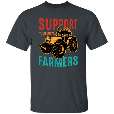 Support Your Local Farmer, Farming, Retro Farmer Unisex T-Shirt