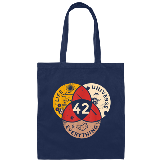 42 Answer To Life Universe And Everything Science Gift Canvas Tote Bag