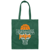 Love Papa Gift, Basketball Gift, Love Sport, Dad Love Basketball Canvas Tote Bag