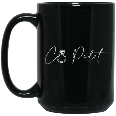 Co Pilot, Married To Pilot, Love Pilot, Pilot Lover Black Mug