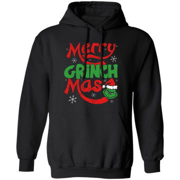Merry Grinch Mas, Merry Christmas, Grinch Xmas, Funny Grinch, Trendy Halloween Pullover Hoodie