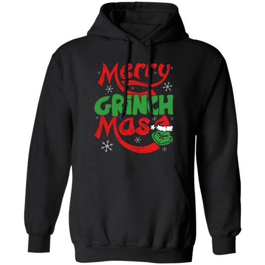 Merry Grinch Mas, Merry Christmas, Grinch Xmas, Funny Grinch, Trendy Halloween Pullover Hoodie